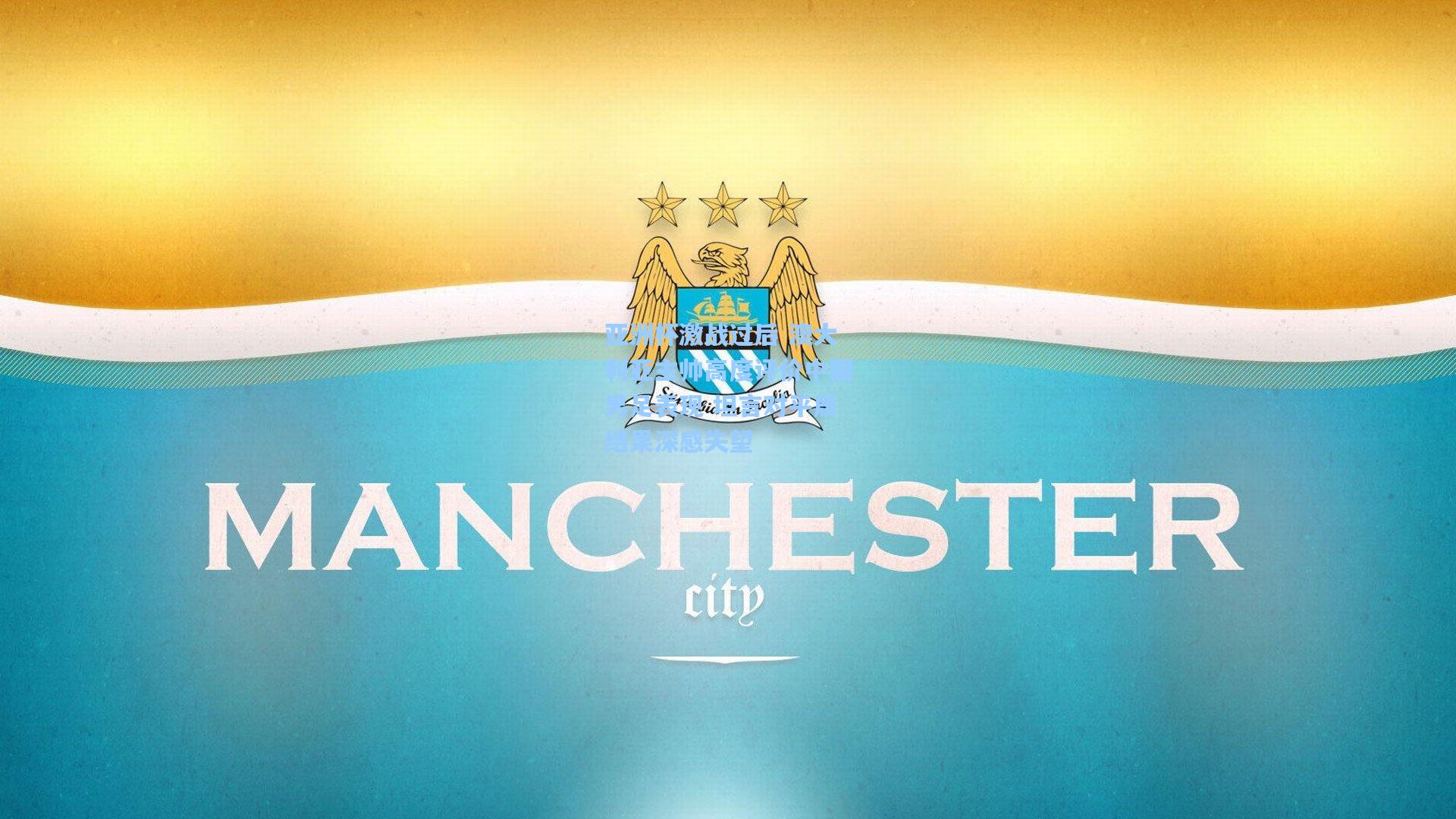 亚洲杯激战过后 澳大利亚主帅高度评价中国男足表现 坦言对平局结果深感失望